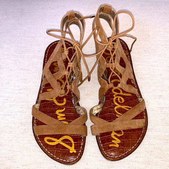 Sam Edelman Tan Gladiator sandal -7 - Picture 2 of 7